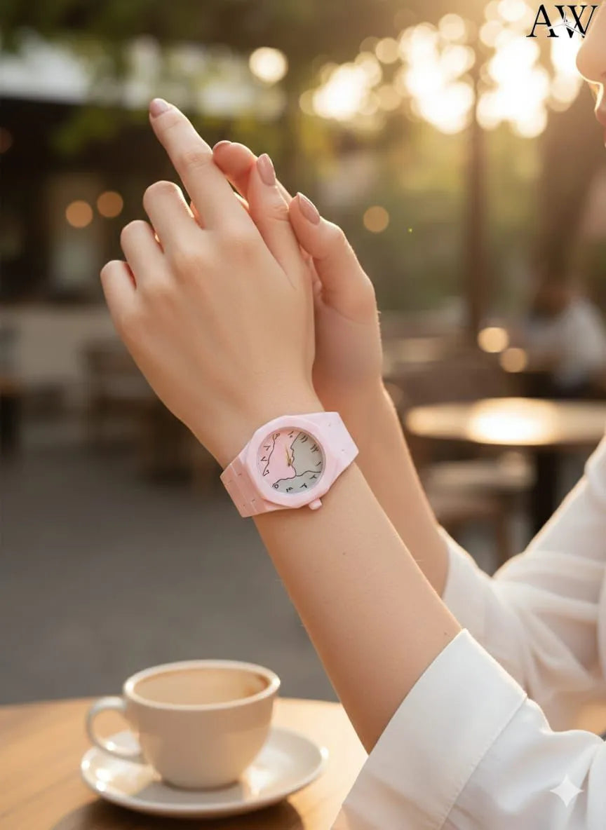 Pink Aura Stylish Wrist Watch