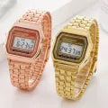 Trending Vintage Silver Classic Digital Wrist Watch for girls