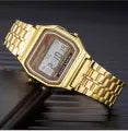 Trending Vintage Silver Classic Digital Wrist Watch for girls