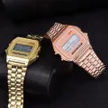 Trending Vintage Silver Classic Digital Wrist Watch for girls